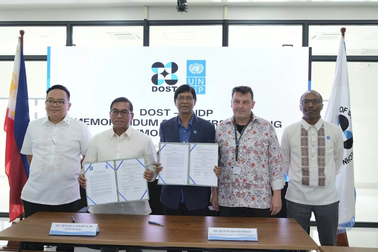 DoST, UNDP ink MoU to bolster strategic collaboration