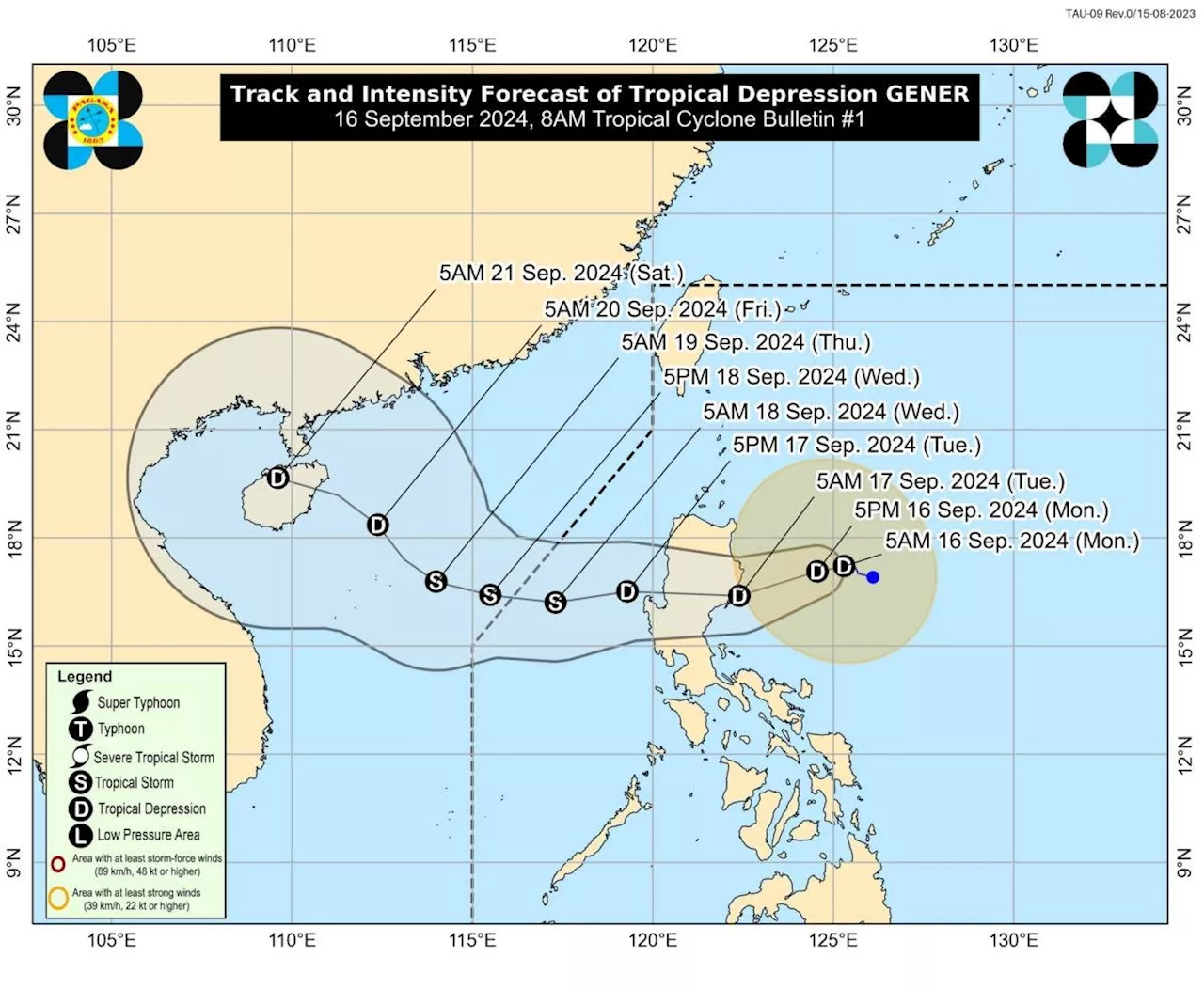 Signal No. 1 up in Cagayan, Isabela, Quirino as LPA turns into tropical depression