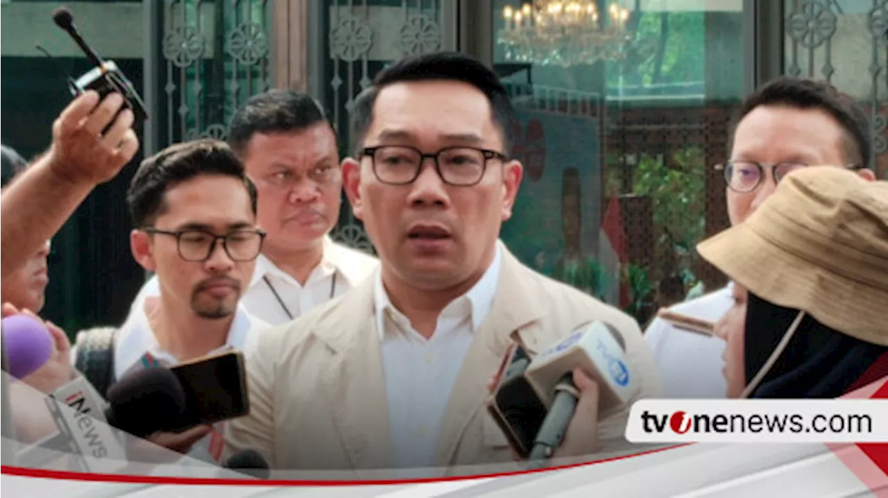 Ridwan Kamil Mengaku Dapat Wejangan dari Prabowo Jelang Pilgub Jakarta 2024