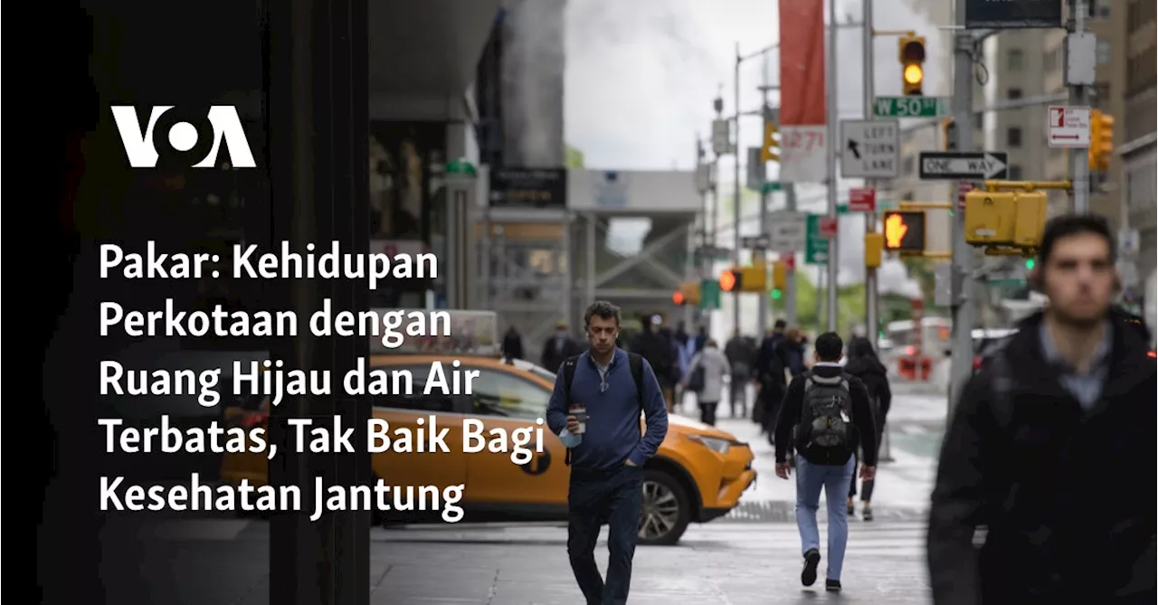 Pakar: Kehidupan Perkotaan dengan Ruang Hijau dan Air Terbatas, Tak Baik Bagi Kesehatan Jantung