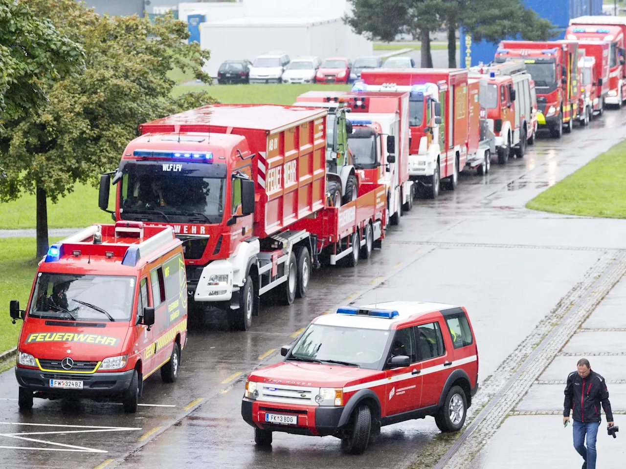 Vorarlberger Feuerwehr ist auf dem Weg in das Katastrophengebiet