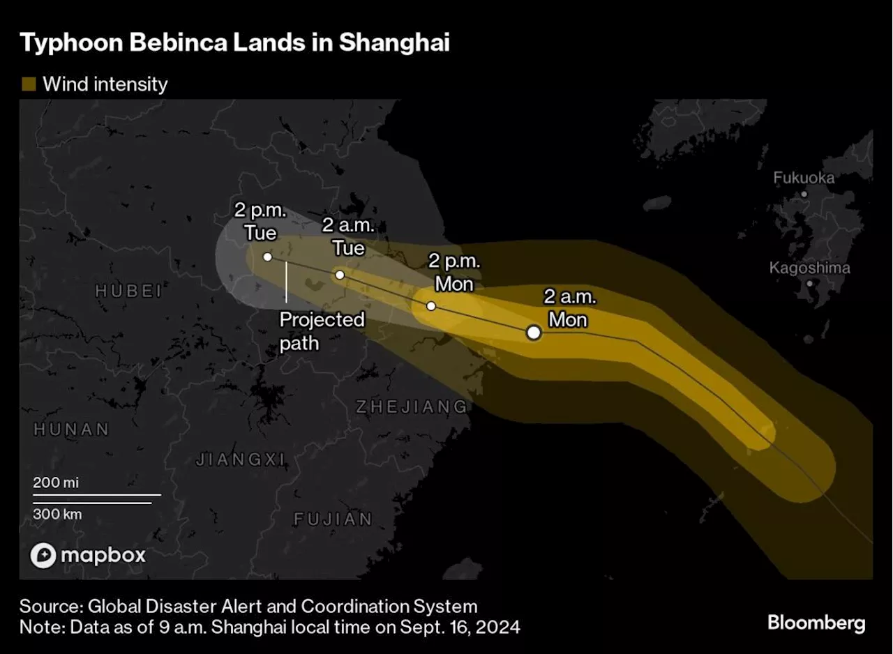 Shanghai Slammed by Strongest Typhoon to Hit City Since 1949