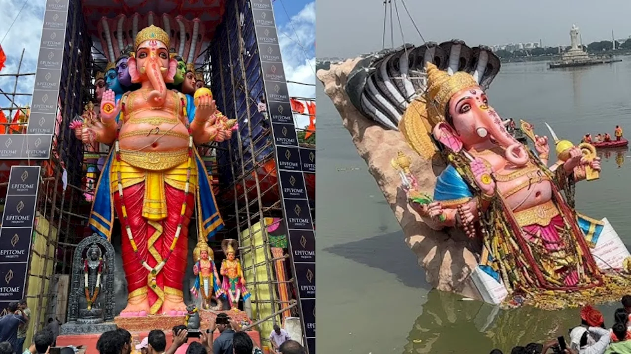 Khairatabad Ganesh: ఖైరతాబాద్ మహా గణపతి నిమజ్జనం షెడ్యూల్‌ ఇదే! గంగలో కలిసేది ఈ సమయానికే