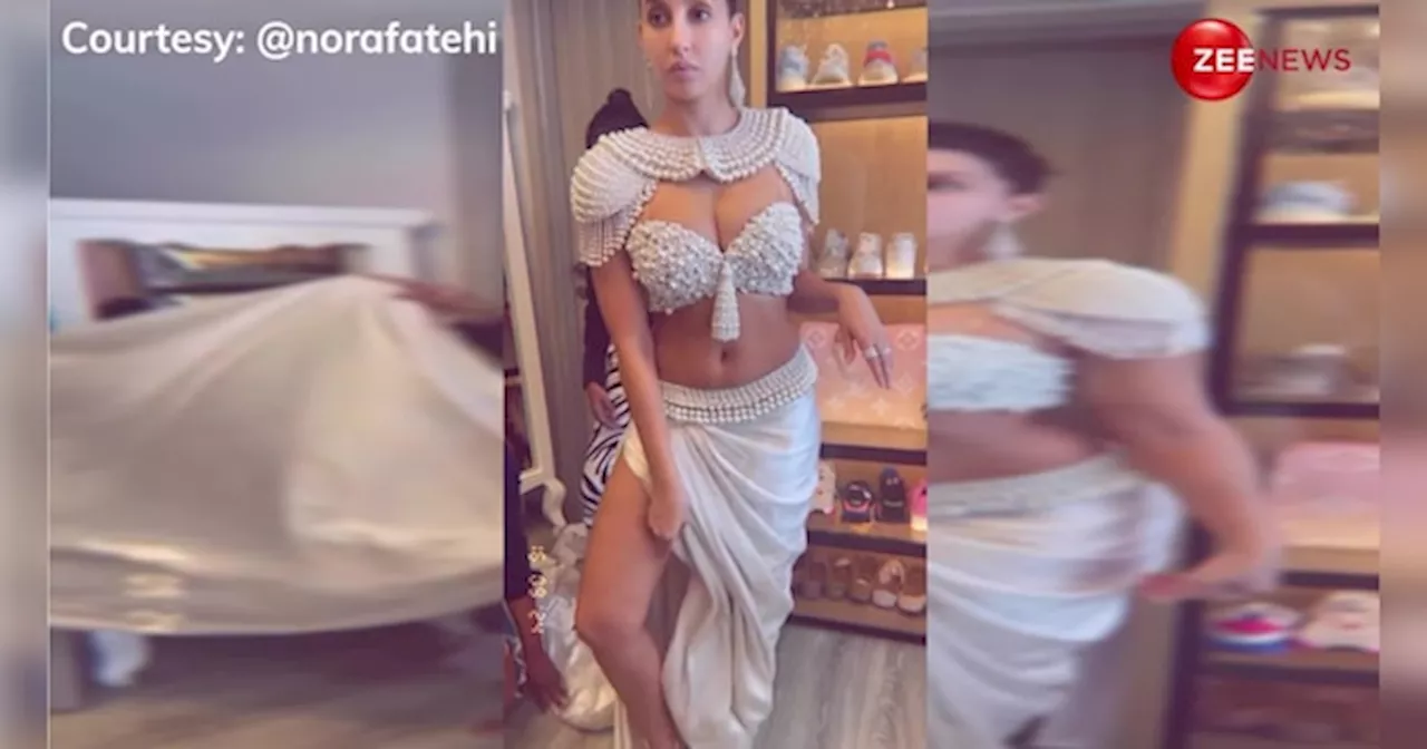 Nora Fatehi के गेट रेडी वीडियो ने सोशल मीडिया पर मचाया धमाल, व्हाइट डिजाइनर ड्रेस में दिखीं बेहद कमाल