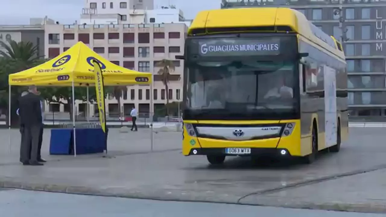 Las Palmas de Gran Canaria probará una guagua de hidrógeno que no genera emisiones contaminantes