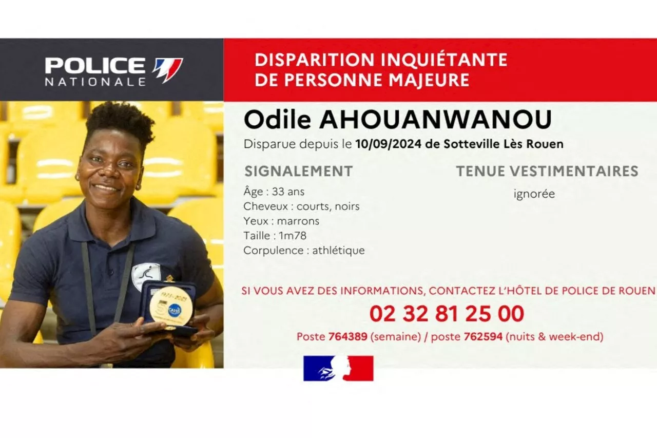 Disparition inquiétante d'une athlète de Sotteville-lès-Rouen : avez-vous vu Odile Ahouanwanou ?