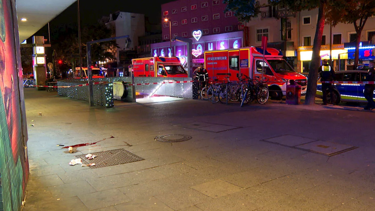 Reeperbahn in Hamburg: Zwei Verletzte bei Messer-Attacke