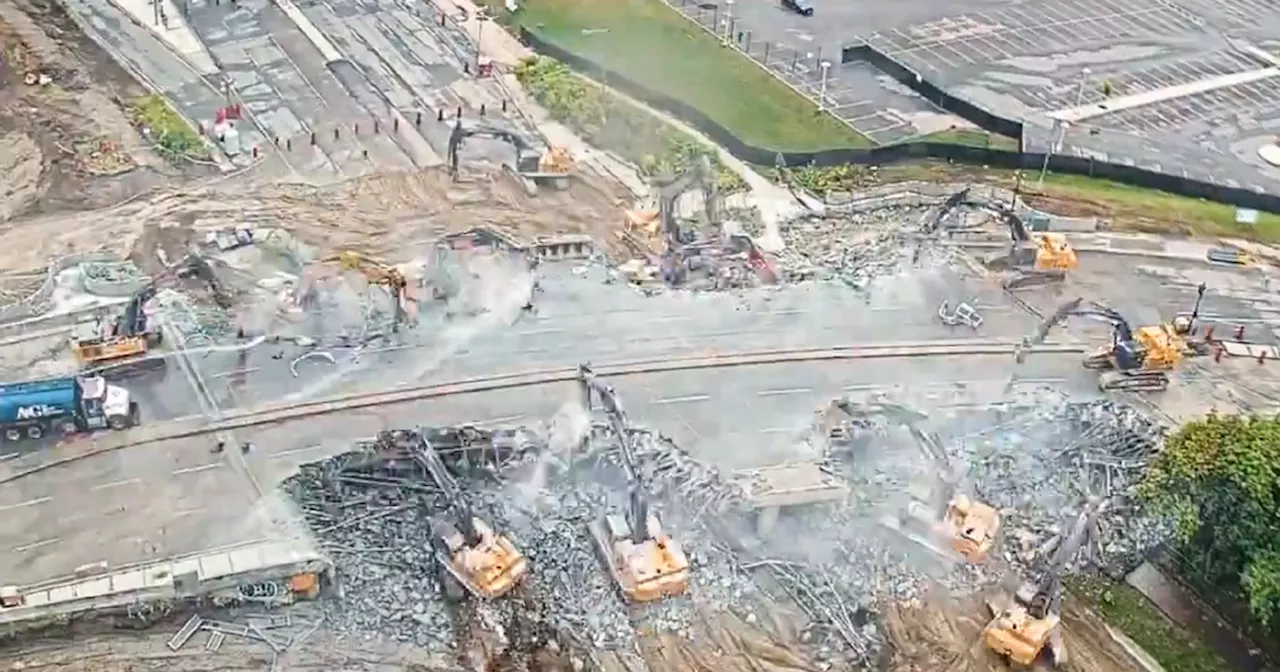 Here's how an 8,100-tonne Toronto bridge was demolished in 72 hours