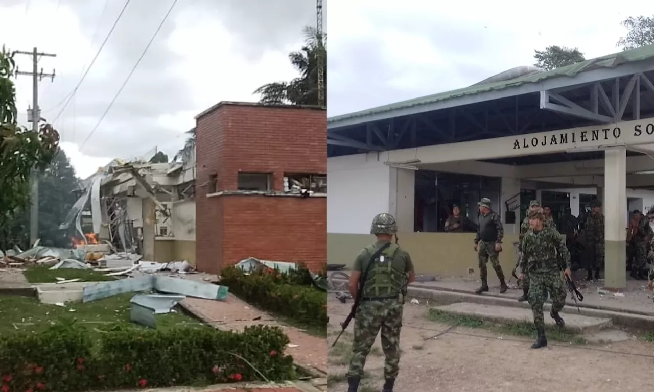 Ataque terrorista en base militar de Arauca deja 16 militares heridos: hay seis graves