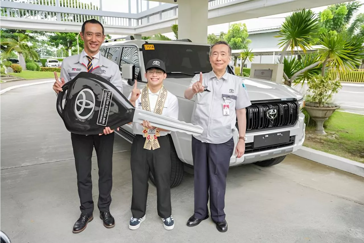 Toyota PHL turns over Land Cruiser Prado to two-time Olympic gold medalist Carlos Yulo