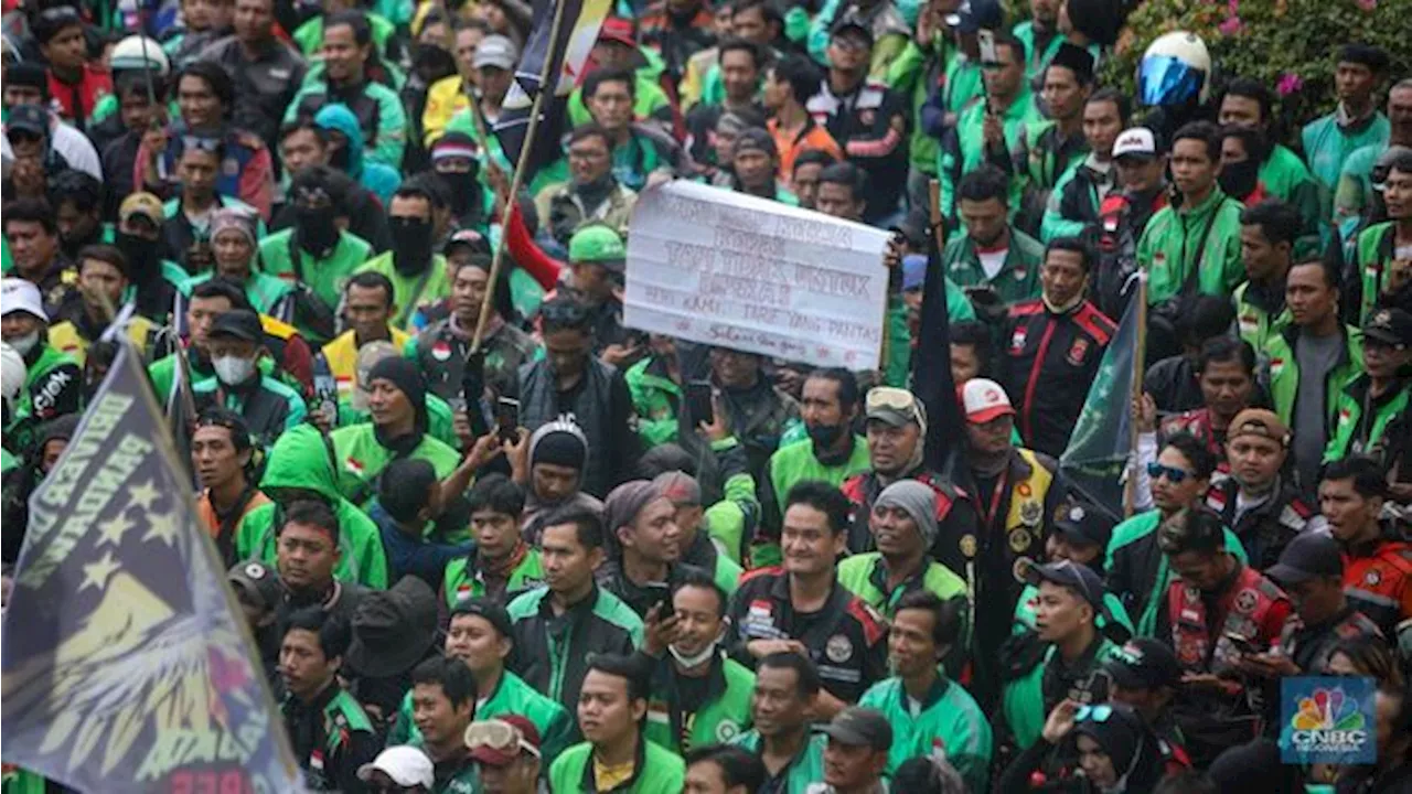 Demo Ojol Tuntut Tarif Seragam, Menkominfo Bilang Begini