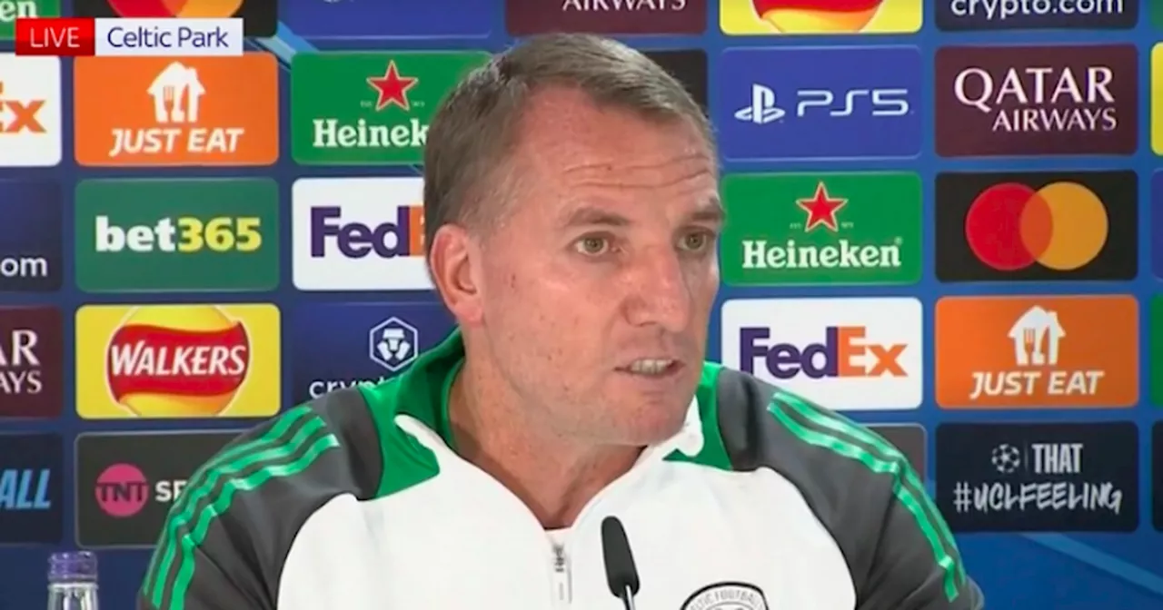 Rodgers Insists 'Narrative' Around Slovan Bratislava Doesn't Make Celtic's Champions League Opener Easier