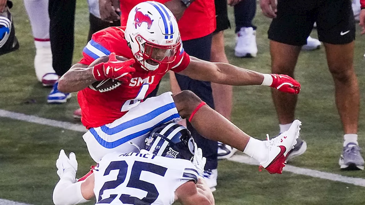 SMU running back Jaylan Knighton out with injury for TCU game