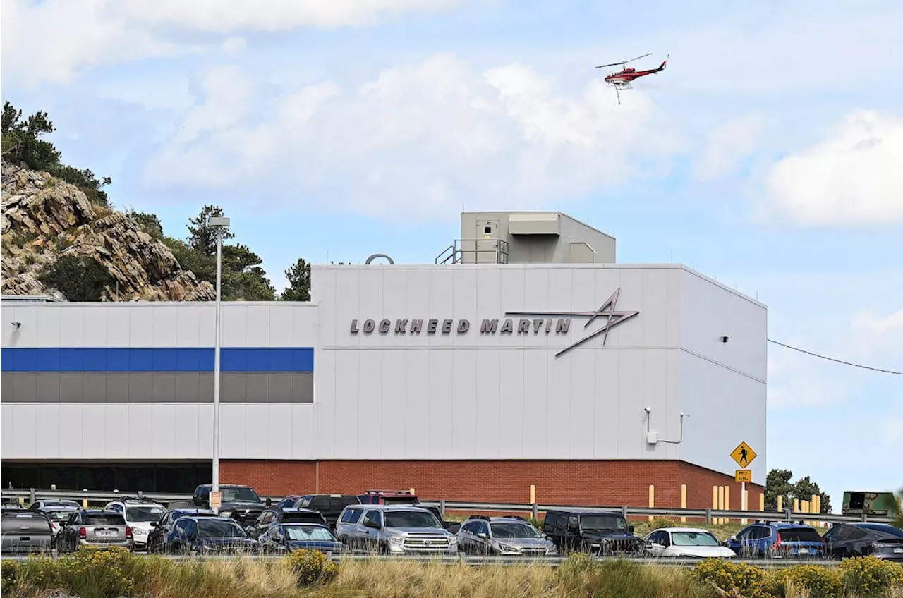 Brush fire sparked by power line near Lockheed Martin in Jefferson County