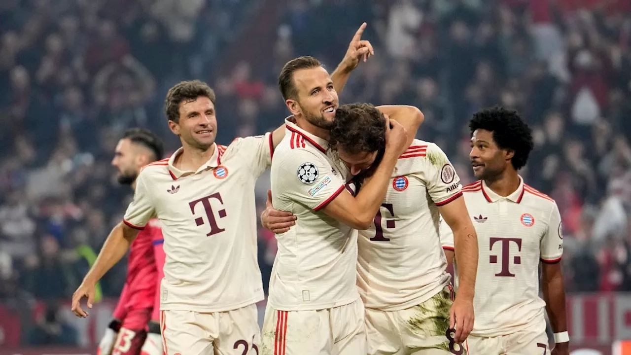 Kane faz quatro, Bayern aplica goleada histórica na Champions League