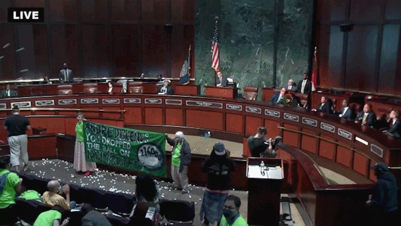 ‘Cop City’ protesters throw ping pong balls during Atlanta council meeting: ‘Dropped the ball’