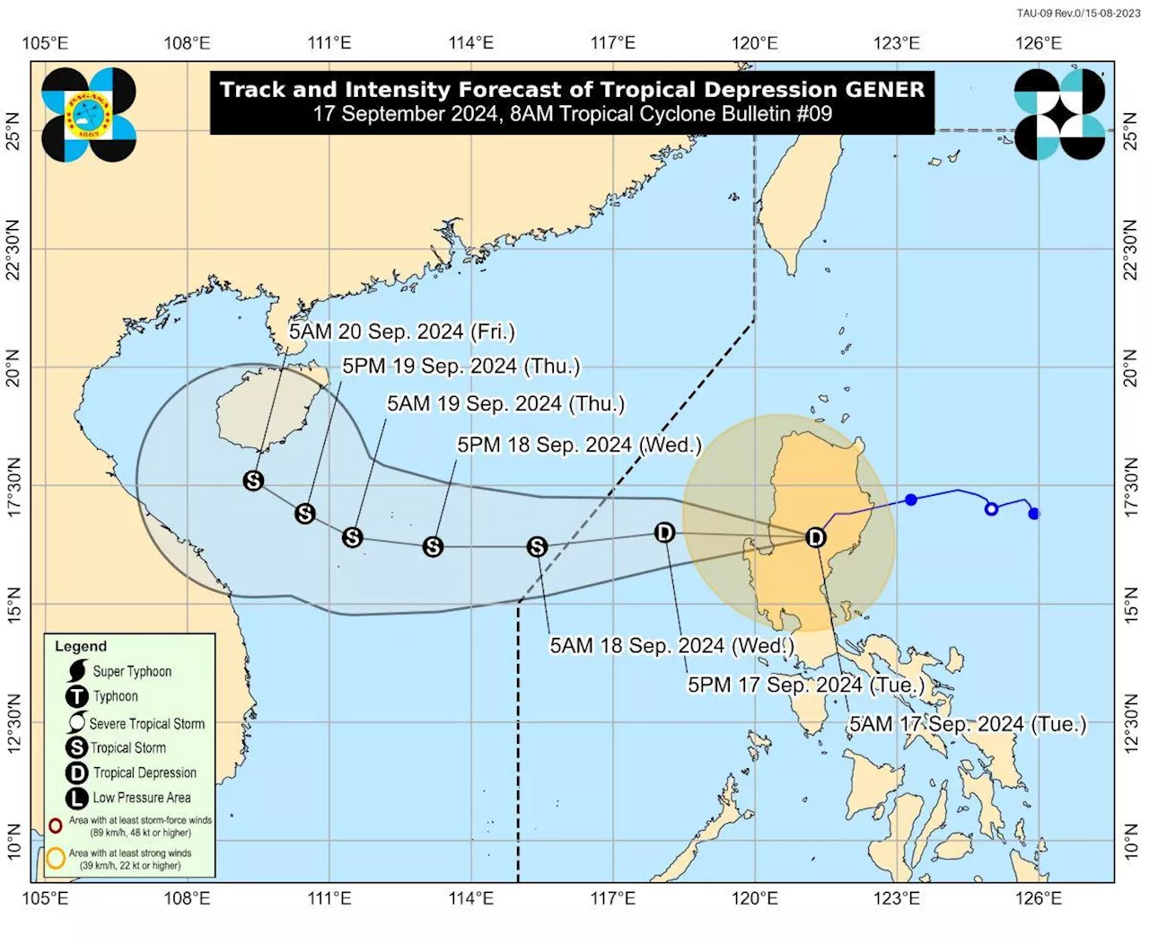 Signal No. 1 still up over 24 areas as Gener traverses Luzon