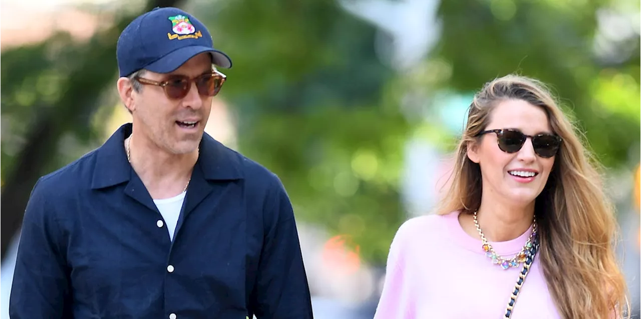 Blake Lively and Ryan Reynolds Step Out in Coordinating Barbie Pink and Blue Outfits