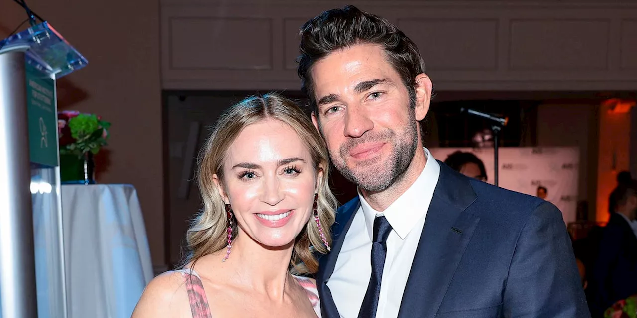 Emily Blunt Stuns In Red-Rose Ensemble At American Institute For Stuttering Gala