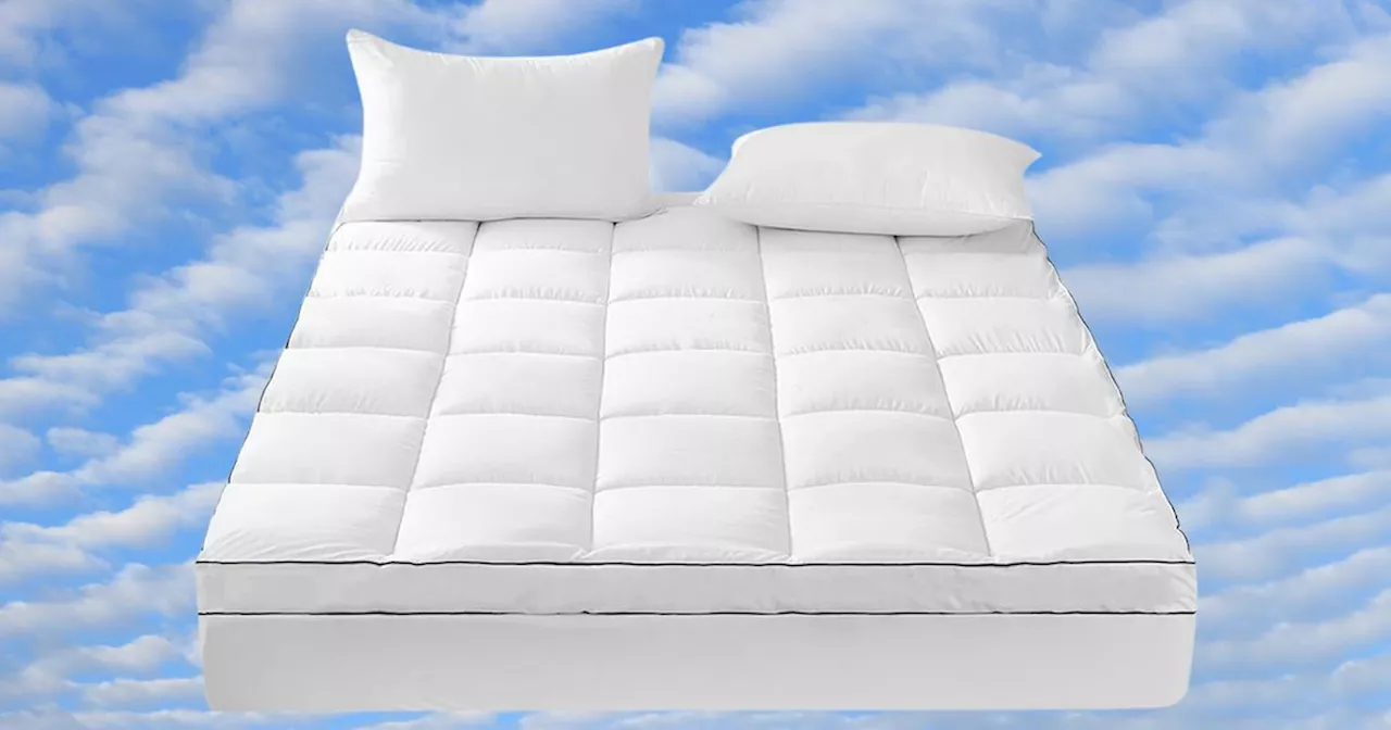 The Fluffy Mattress Pad Reviewers Say Relieves Back, Neck And Hip Pain Is $33 At Walmart