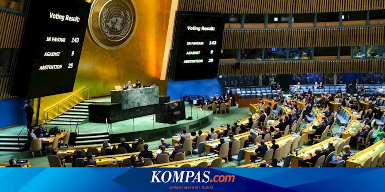 Majelis Umum PBB Akan Bahas Desakan untuk Akhiri Pendudukan Israel di Palestina