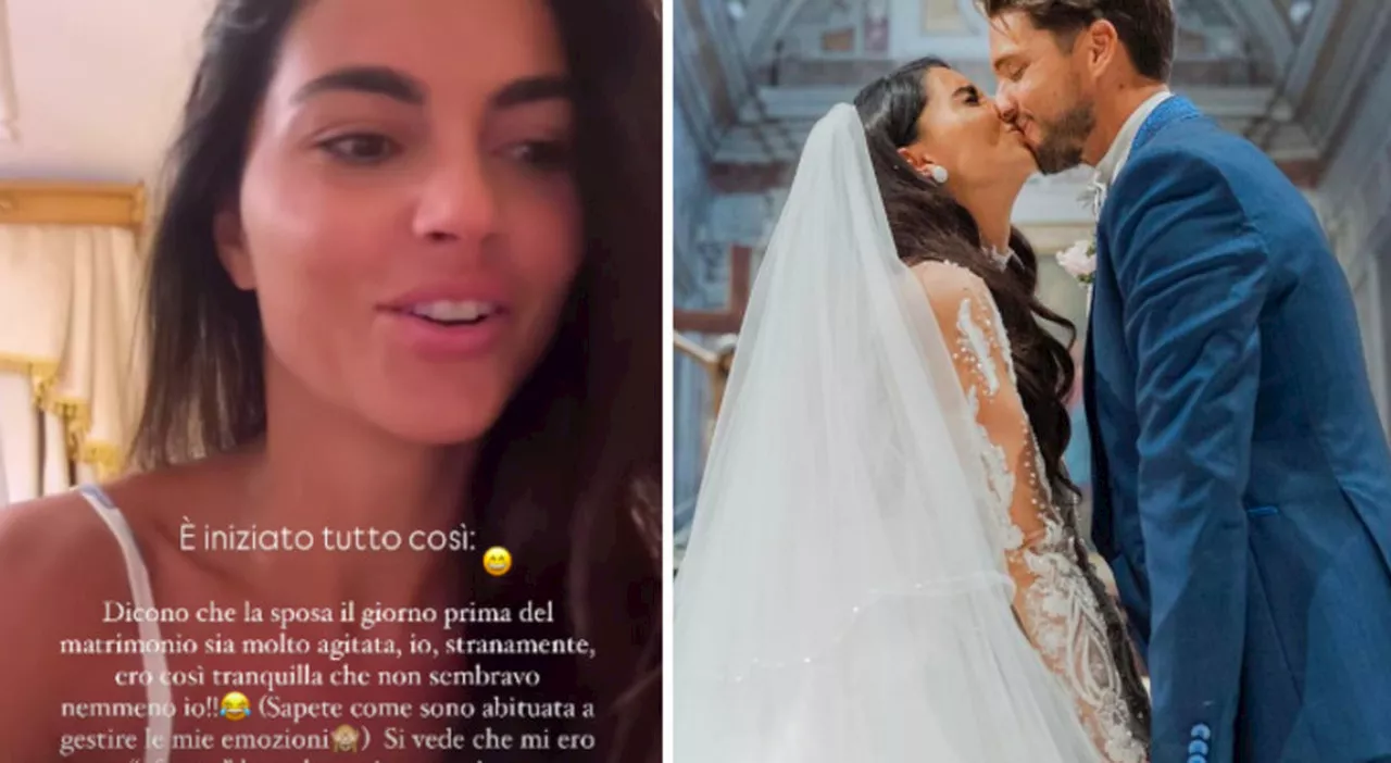 Teresa Langella, le emozioni prima del matrimonio con Andrea Dal Corso: «Stranamente ero tranquilla, avrei vol