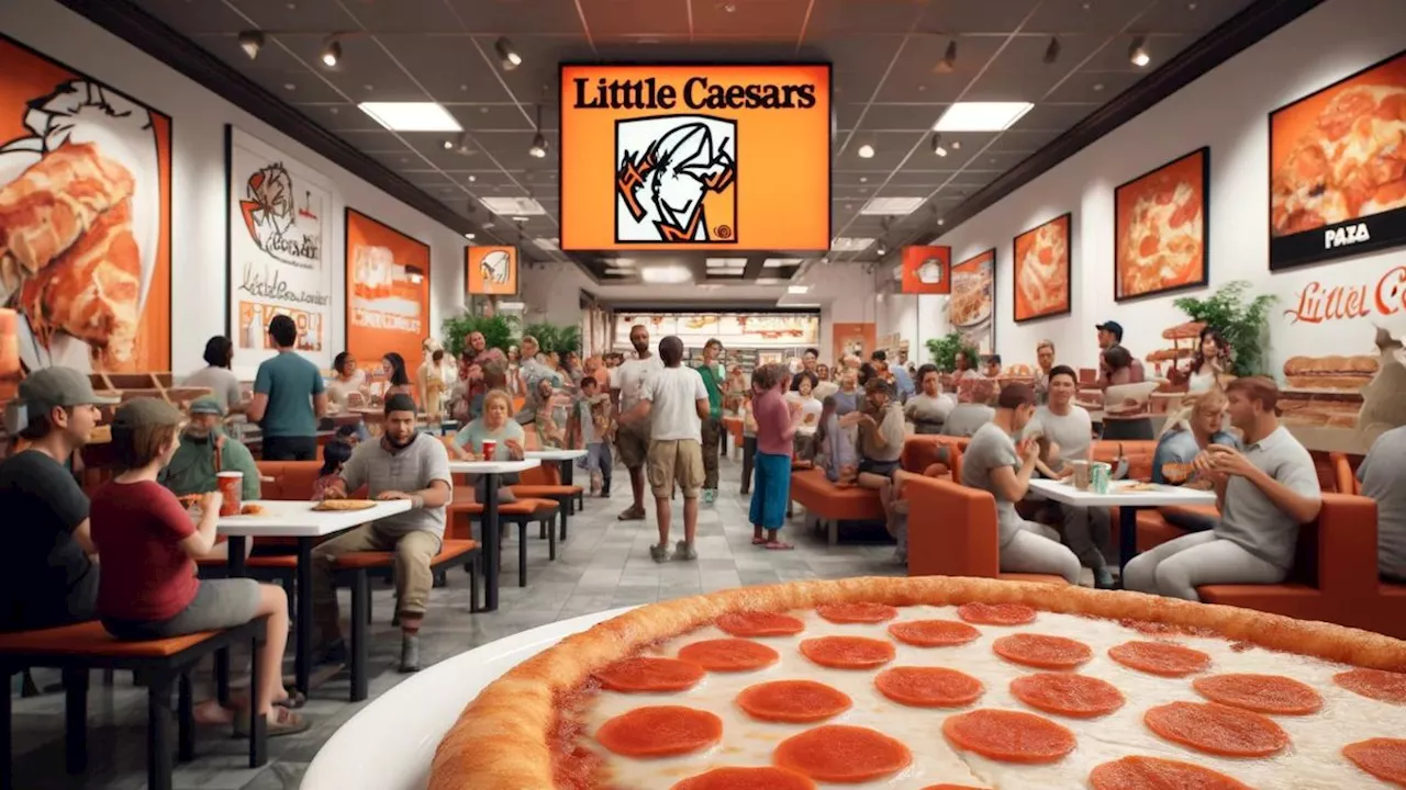 Hombre expone a empleados de Little Caesars y sale mal