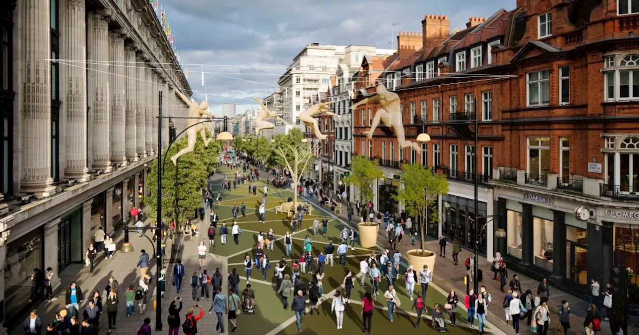 New plans unveiled to ban traffic from London's Oxford Street