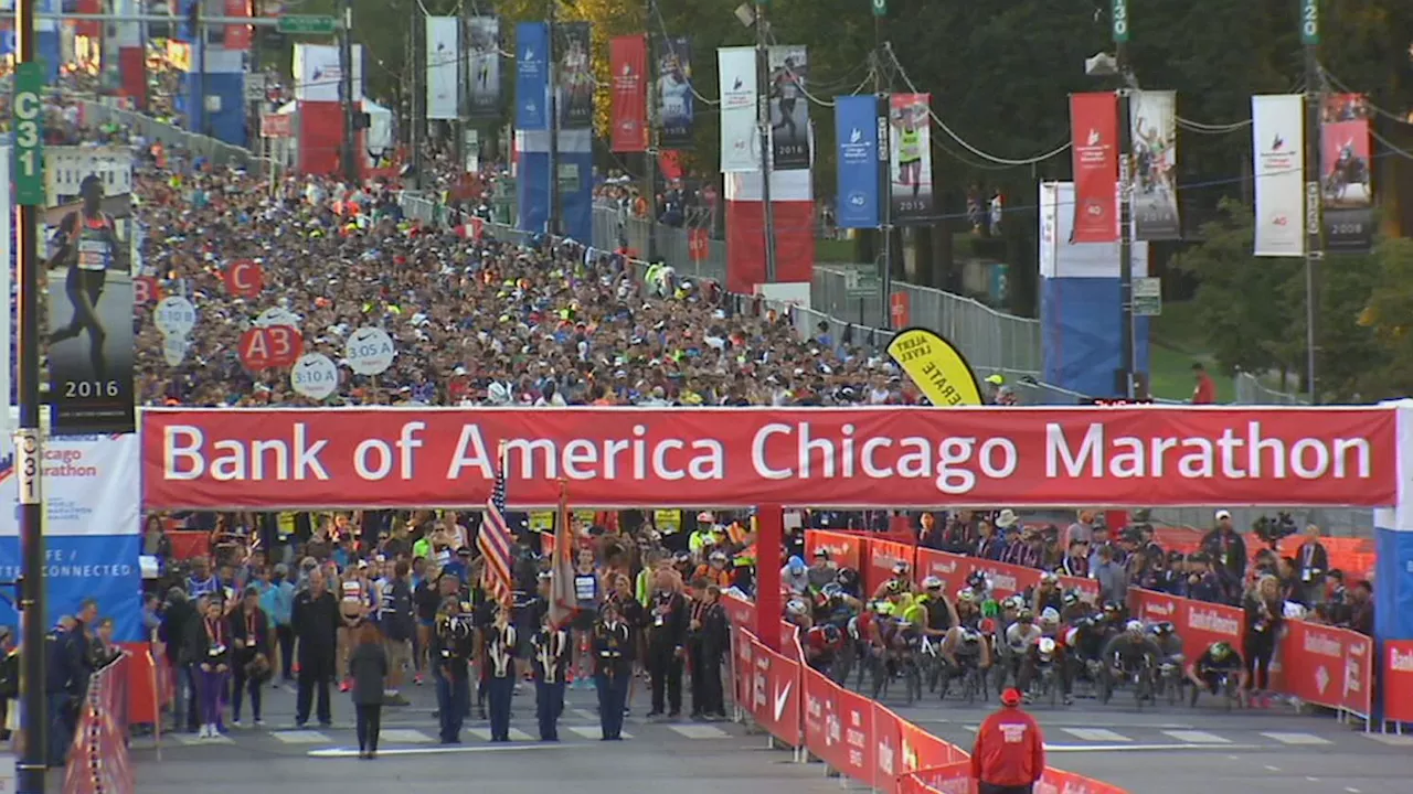 2024 Bank of America Chicago Marathon finisher medal celebrates history-making starting line