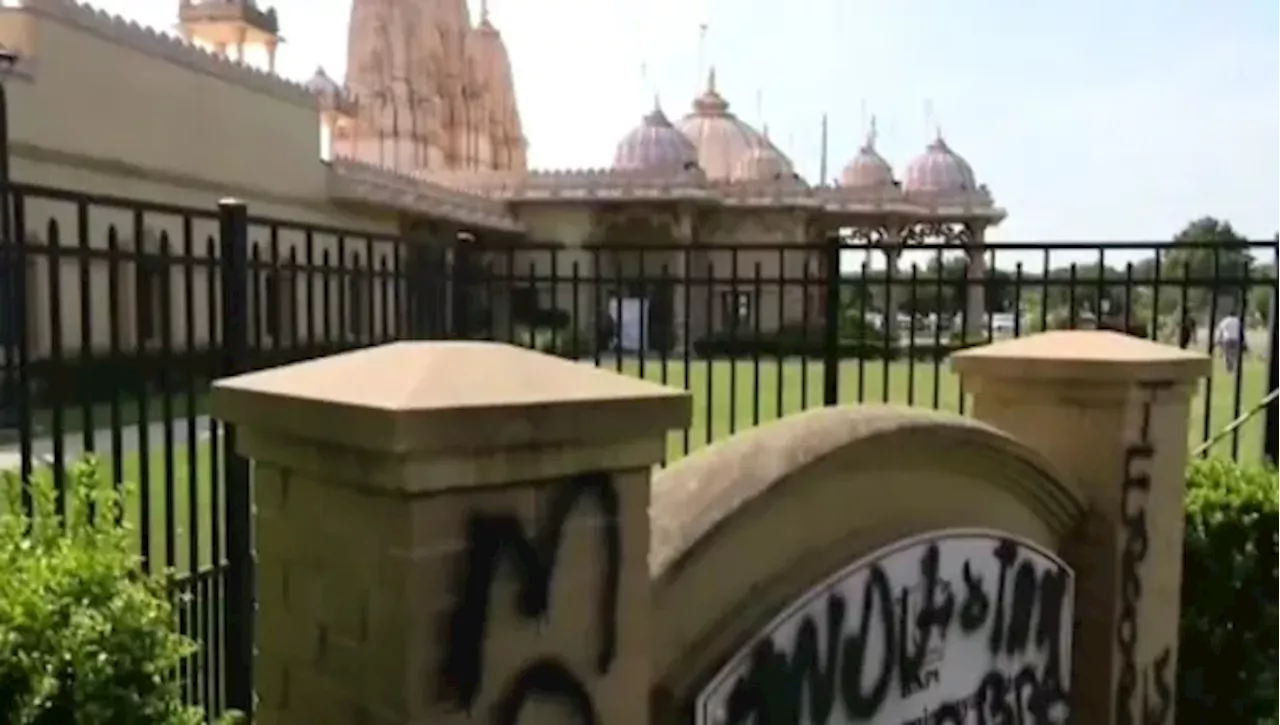 'It was horror and disbelief.' Graffiti written on Hindu temple in Melville as police conduct hate crime investigation