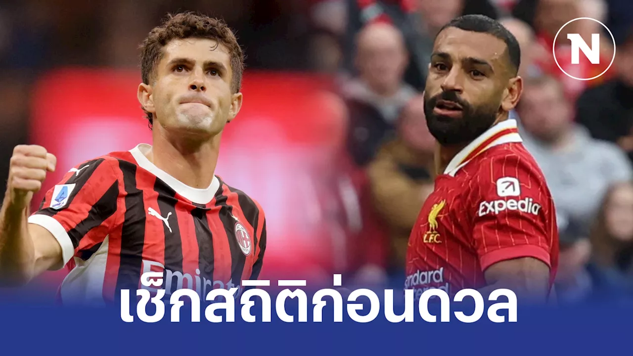 “มิลาน พบ ลิเวอร์พูล” ศึก ยูฟ่า แชมเปี้ยนส์ลีก คืนนี้ เช็กสถิติ-ความพร้อม-ช่องดูบอลสด