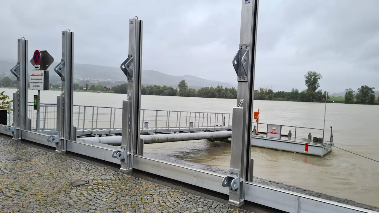 Donau in Melk: „Mit blauem Auge davon gekommen“