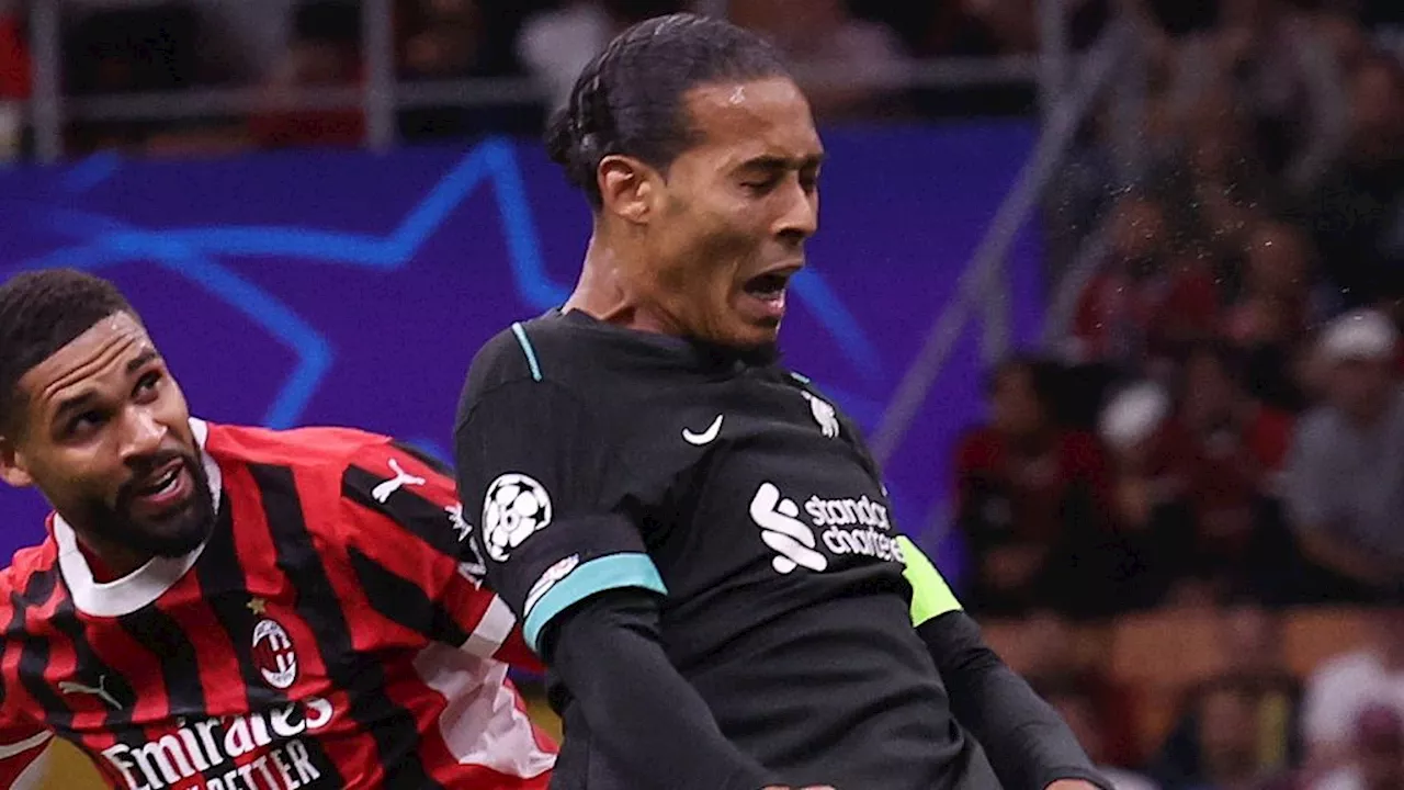 Van Dijk kopt Liverpool op voorsprong bij Milan • Twente leidt comfortabel tegen Heerenveen