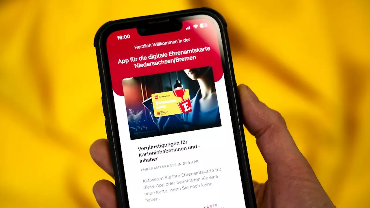 Niedersachsen & Bremen: Ehrenamtskarte in Niedersachsen gibt es jetzt als App