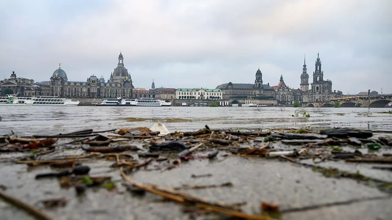 Sachsen: Hochwasser trifft Sachsen weniger stark als befürchtet