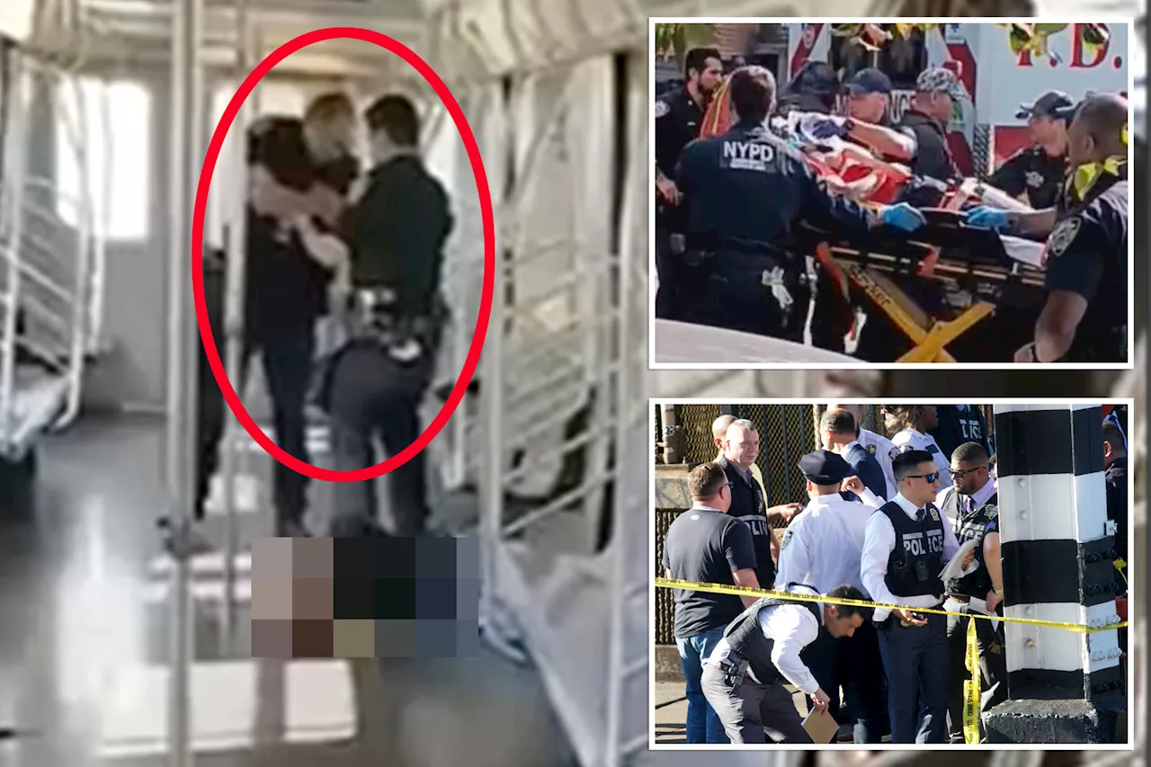 Probe underway in NYPD 'friendly fire' shooting as cops seek suspect who stole knife from subway station scene