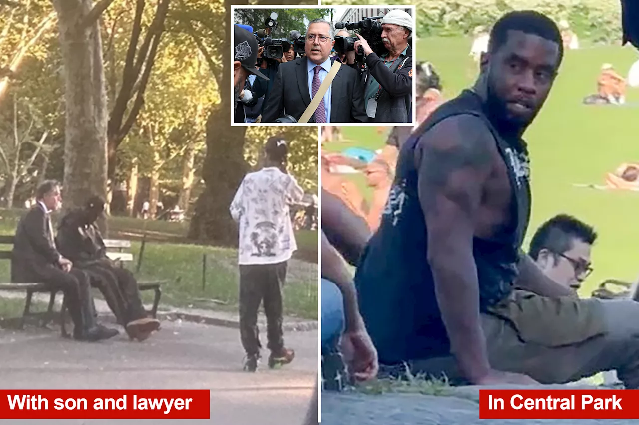 Sean 'Diddy' Combs mingles with fans, meets lawyer in Central Park before arrest on sex trafficking charges