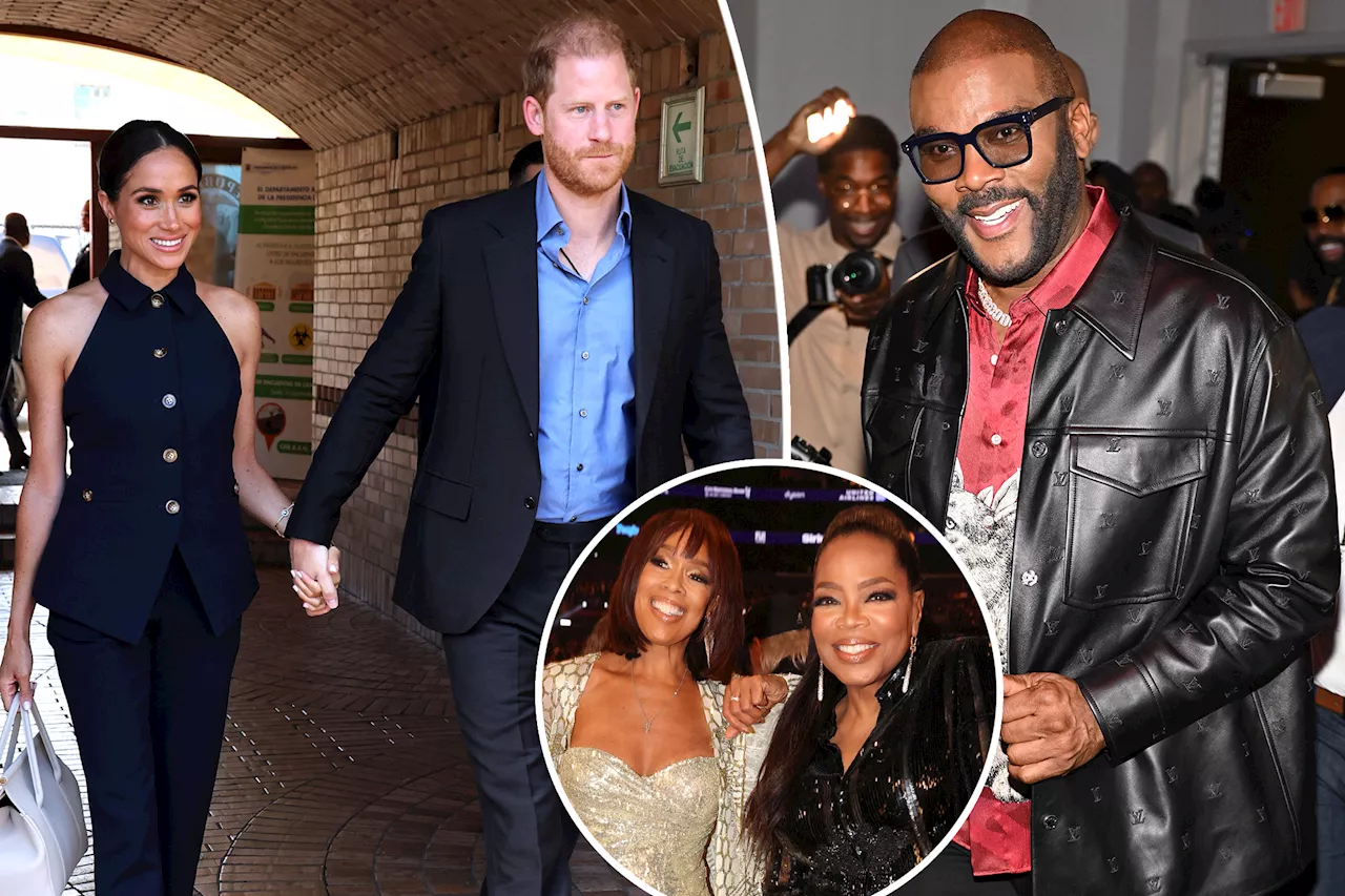 Prince Harry, Meghan Markle attend Tyler Perry's star-studded birthday party with Oprah Winfrey, Gayle King