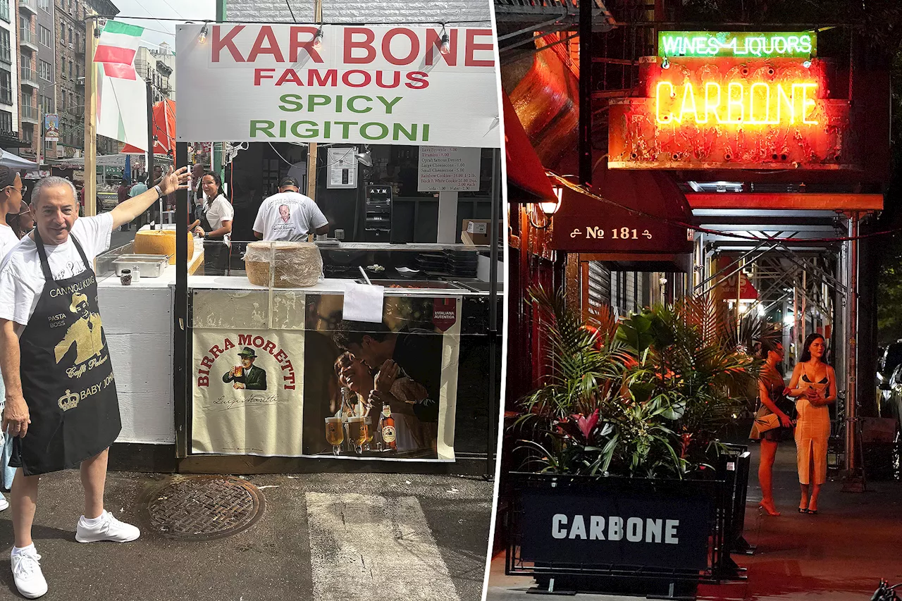  Shameless, misspelled counterfeit Carbone in Little Italy trying to cash in on celeb hotspot's success