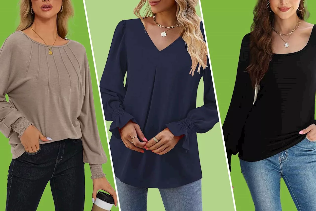 Amazon Shoppers Keep Buying These Long-Sleeve Blouses for Fall — All Under $25