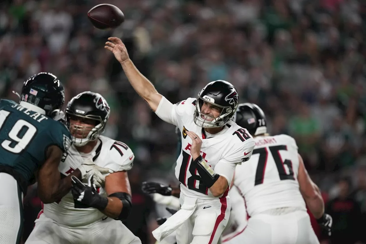 Cousins caps winning drive with TD pass to London as Falcons rally past Eagles 22-21