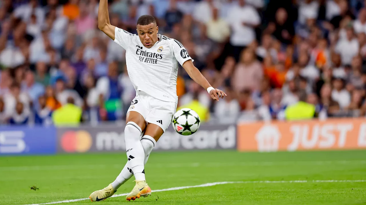 Le tout premier but de Mbappé en Ligue des champions avec le Real Madrid en vidéo