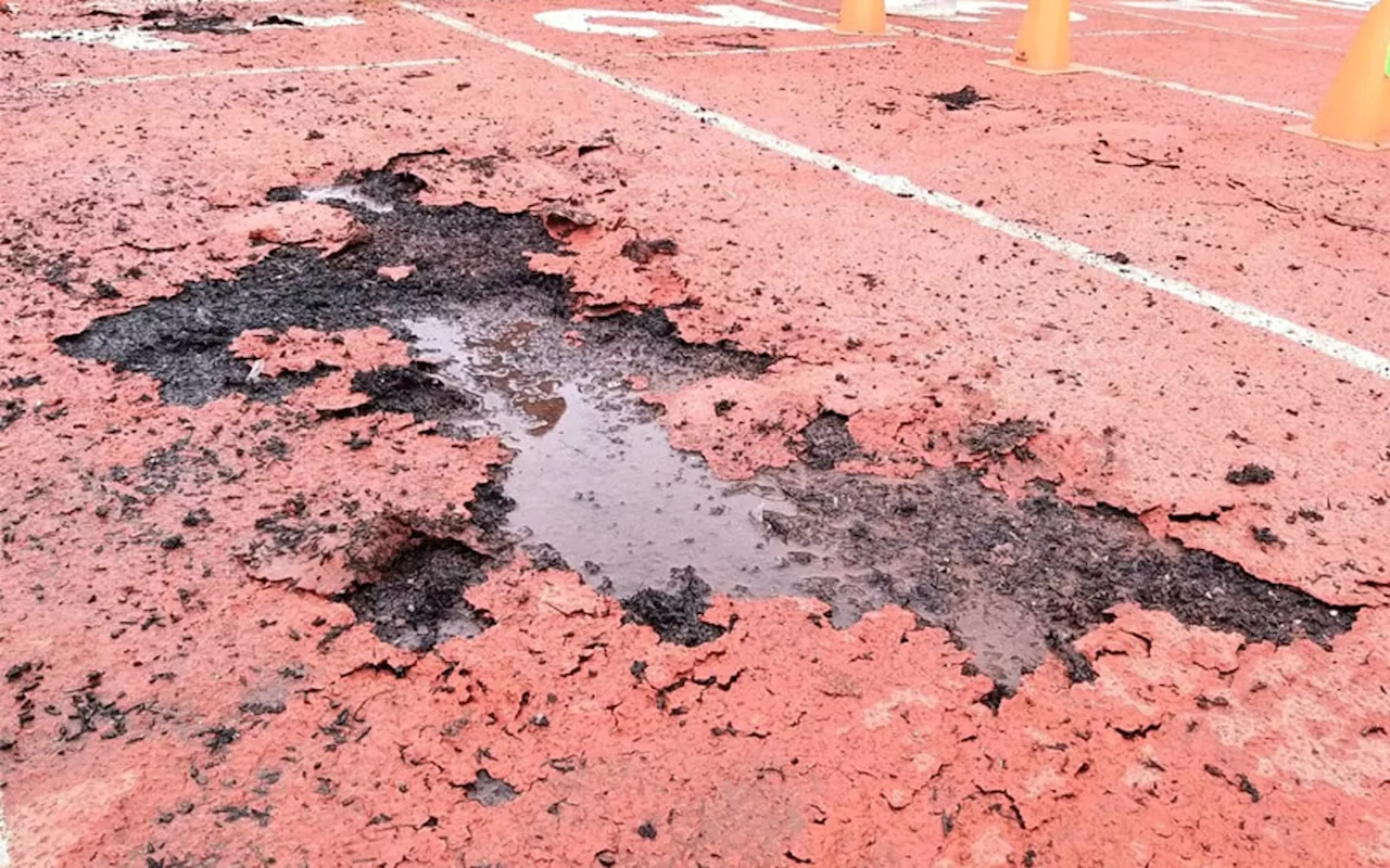 Cebu City Track Oval Repairs Stalled Due To Material Delays