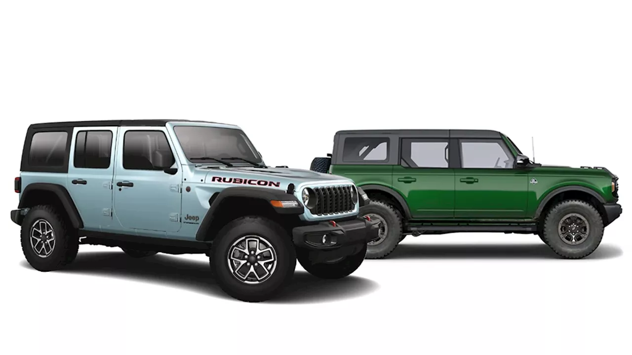 Size comparo: How big is the Jeep Wrangler Rubicon vs the Ford Bronco Outer Banks?