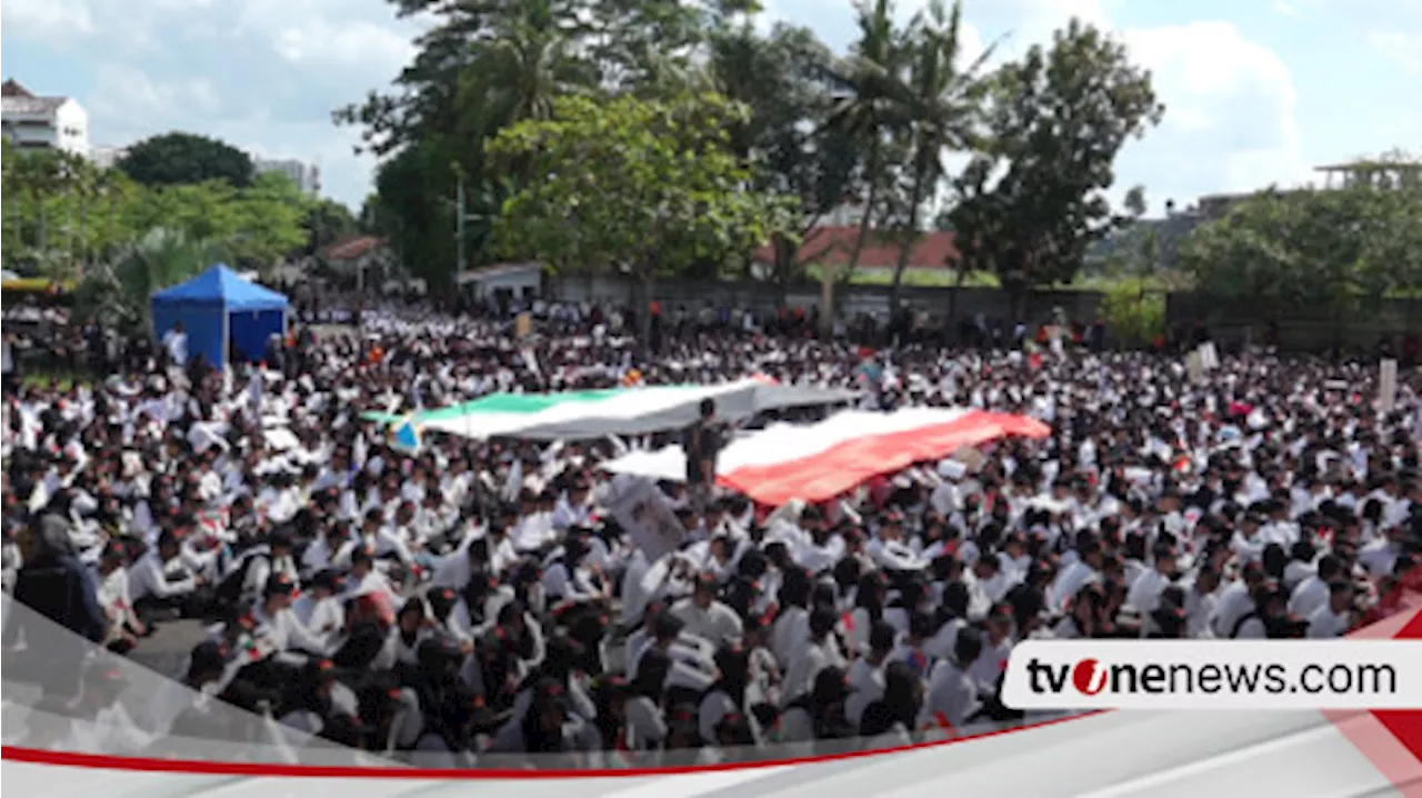 Ribuan Mahasiswa Baru UMY Aksi Solidaritas dan Galang Donasi untuk Rakyat Palestina