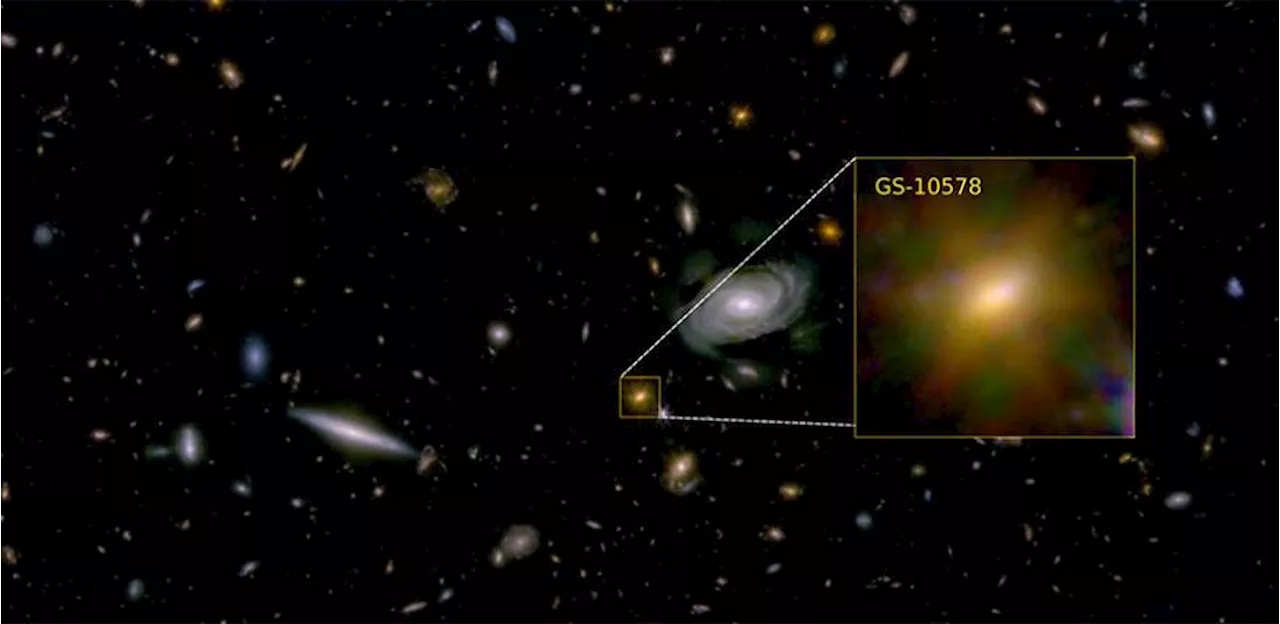 James Webb Telescope Reveals Supermassive Black Hole Starving Early Galaxy