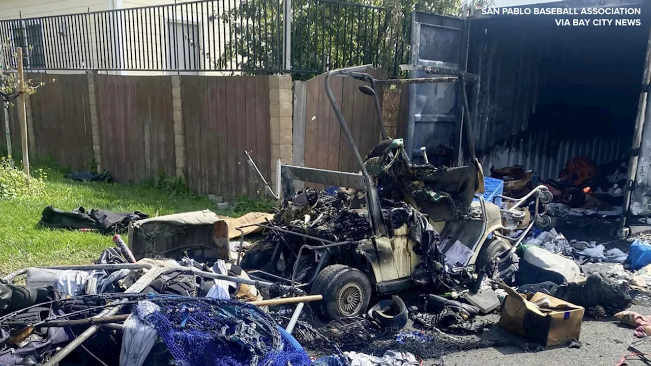 East Bay youth baseball league has equipment destroyed in arson attack, police say