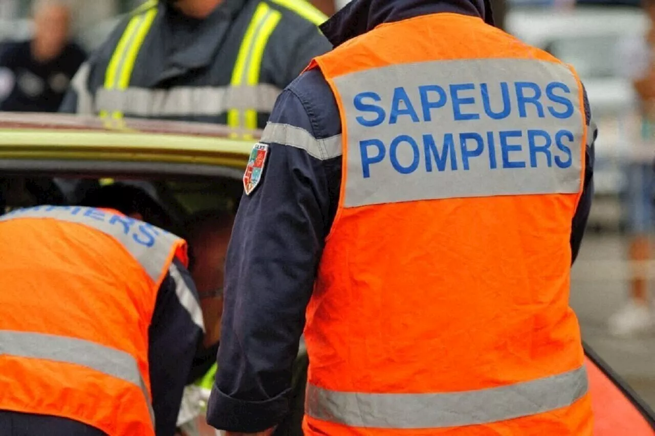 Seine-Maritime : un camion nacelle se couche avec des ouvriers à 8 m de haut