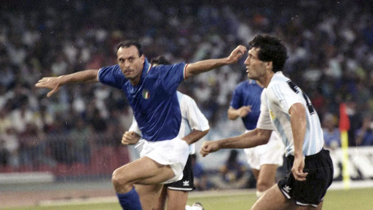 Salvatore 'Totò' Schillaci, the Italy striker who was top scorer at World Cup in 1990, dies at 59