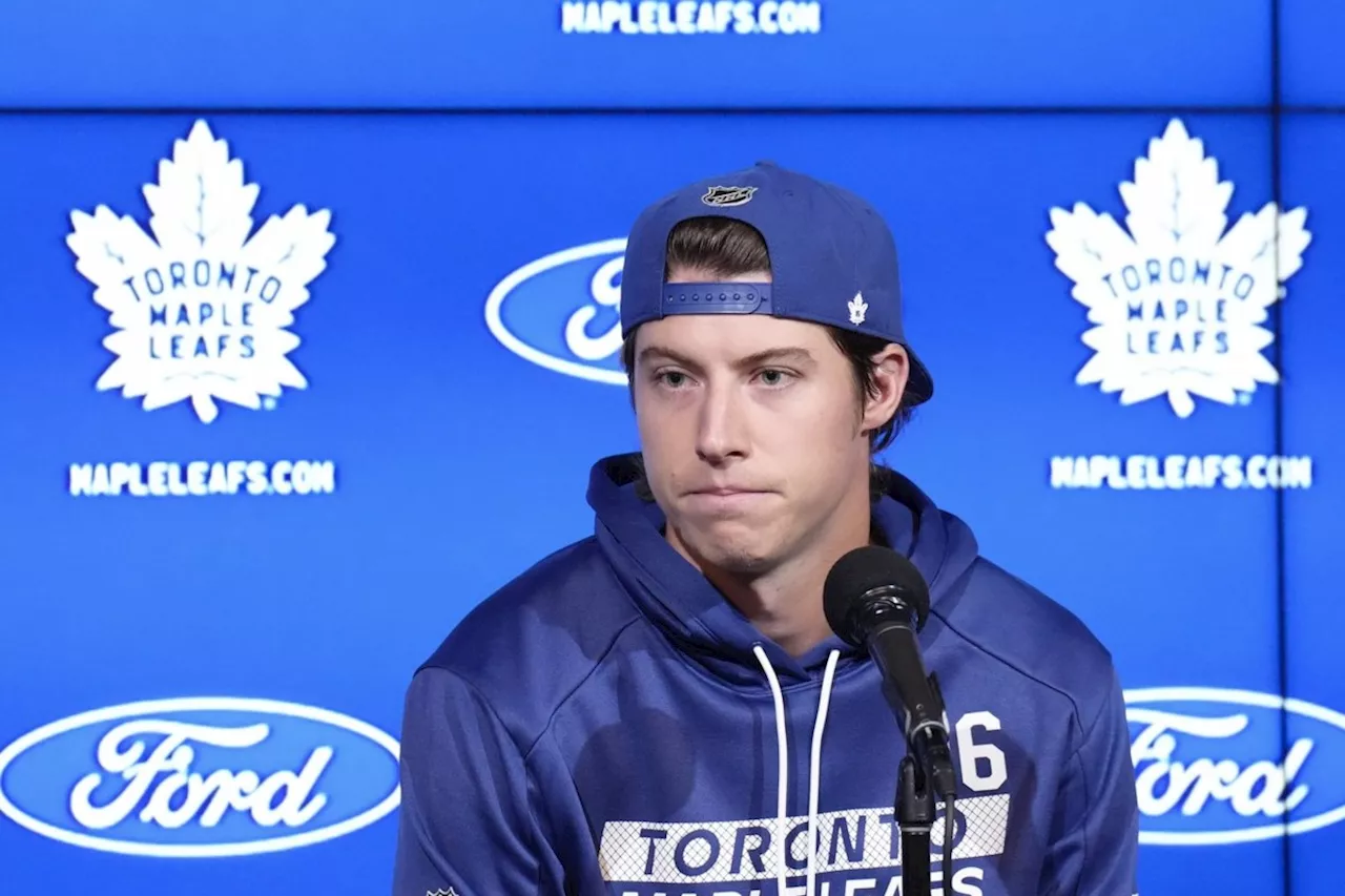 Maple Leafs star Mitch Marner declines to answer contract questions